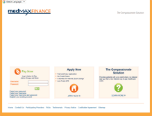 Tablet Screenshot of medmaxfinance.com